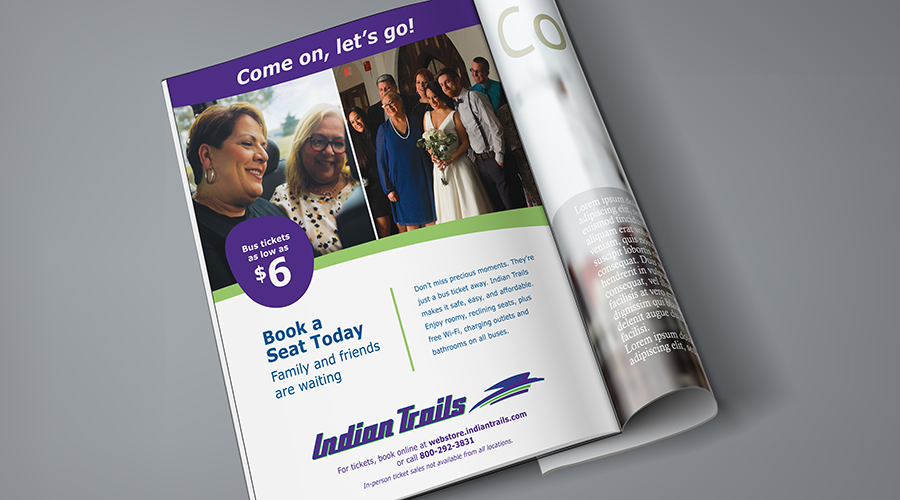 Indian Trails Come On Let's Go Magazine Ad